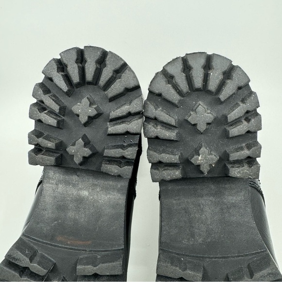 Steve Madden Olly Lace Up Women's Leather Boots Color Black SZ9.5 - Picture 9 of 13